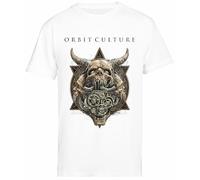 Orbit Culture Heavy Death Camiseta Blanca De Manga Corta para Hombre