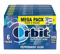 Orbit Peppermint Sugar Free Chewing Gum - 30 Piece Pack Of 6 - 32.1 Ounce (Pack Of 6)