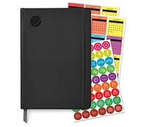 Orbit Planificador de productividad 2020 - objetivos y prioridades mensuales y diarios - 12 meses sin fecha - Seguimiento de sus éxitos y hábitos eficaces - Calendario y pegatinas de estilo de vida