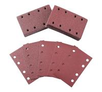 Orbital Sandpaper Set, Grit Sheets, 3.15x5.24 Inches, 120 Pack Assorted, Hook & Loop Sanding Pads with Dust Holes for Woodworking, Drywall, Auto Glass, Cabinet, Deck and Project