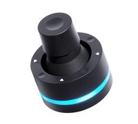 Orbital2 - Dispositivo de consola de edición de fotos y video, diseño ergonómico para zurdo/diestro reduce el dolor muscular, clic silencioso para Illustrator Lightroom Premiere Pro Photoshop (BMO2)