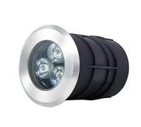 OrbitCob® Mini LED Empotrado para Piscinas - 12V/24V Acero Inoxidable IP68 Impermeable para Escalones y Spa Foco Subacuático Integrado(Blanco cálido,75mm-3w(12V))