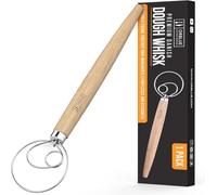 ORBLUE Batidor de masa danés - Batidor holandés con anillo de acero inoxidable - Batidor danés para masa de pan, pastelería o pizza - 13 pulgadas, paquete de 1