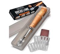 Orblue Bread Lame, Bread Scoring Knife, Bread Lame Dough Scoring Tool for Artisan Sourdough, Lame Bread Tool, Essential Baking Supplies with 12 Blades Included