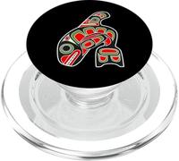 Orca Ballena Alaska Haida Arte, Tribal Tótem Nativo Americano PopSockets PopGrip para MagSafe