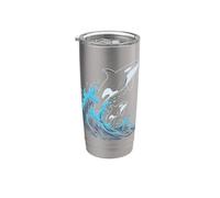 Orca Ballena Océano Vida Silvestre Animal Marino Diseño Vaso térmico de acero inoxidable de doble pared