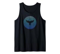 Orca Cola de Ballena océano Ola Vida Marina Animal gráfico Camiseta sin Mangas
