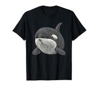 Orca Huella Dactilar Mar - Océano Delfines Orcas Orca Camiseta