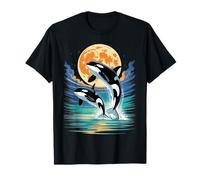Orca in Space Planets Galaxy Cosmic Whale Astronaut Orca Camiseta