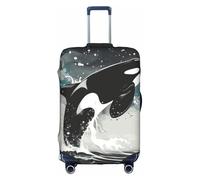 Orca Jumping Out of The Water - Funda para maleta, funda para equipaje, funda de viaje, funda antipolvo para maleta, 45,7 a 53,3 cm, multicolor, XL(29"-32" Suitcase)