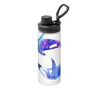 Orca Killer Whale - Botellas de agua aisladas de acero inoxidable para viajes, deportes, gimnasio