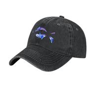 Orca Killer Whale Brim Cap Hip Hop, gorra de camionero para hombres y mujeres, gorra de béisbol ajustable de algodón, Negro, talla nica