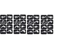 Orca Killer Whale Collection (Orca Killer Whale Tattoo Glitter Airbrush Stencils)