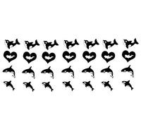 Orca Killer Whale Collection - Pegatinas de vinilo para orca, color negro