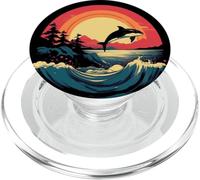 Orca Killer Whale | Gráfico de Orca para Hombres, Mujeres, niños y niñas PopSockets PopGrip para MagSafe
