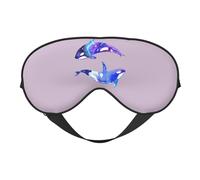 Orca Killer Whale - Máscara de ojos cómoda con correa ajustable para siesta, noche, viajes, camping, yoga y relajación