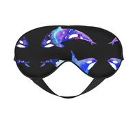 Orca Killer Whale - Máscara de ojos de doble cara con estampado de ballena, opaca para dormir, cómoda máscara de ojos para dormir para todas las ocasiones