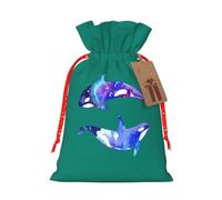 Orca Killer Whale Print - Bolsa con cordón para regalos, bolsas de regalo adorables reutilizables, perfectas para joyas y mucho más