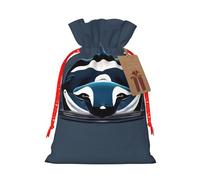 Orca Killer Whale Print - Bolsas con cordón para regalos, bolsas de regalo de tela reutilizables, para regalos de vacaciones y fiestas