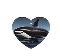 Orca Killer Whale Print Print - Ambientador para coche, 10 unidades, hojas colgantes perfumadas con cuerda para el hogar