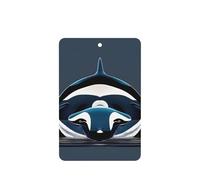Orca Killer Whale Printing - Ambientador para coche, 10 unidades, hojas colgantes perfumadas con cuerda para el hogar