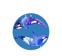 Orca Killer Whale Printing - Ambientador para coche, 10 unidades, hojas perfumadas para colgar
