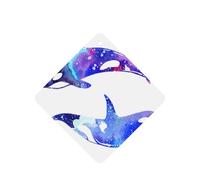 Orca Killer Whale Printing - Ambientadores para coche, 10 unidades, para hojas colgantes perfumadas para baño, con cuerda