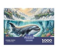 Orca Puzzle 1000 Piezas Pasatiempo Creativo Clásicos Regalos Decoración del Rompecabezas Desafiante Noches De Juegos para Adultos Y Niños 52x38cm/1000pcs