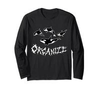 Orcanize Divertido y Lindo Equipo Orca Whale Pod Yacht Activista Love Manga Larga