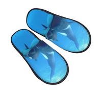 Orcas Asesinas Unisex Slippers Cómodo Zapatillas De Estar Por Casa Antideslizante Zapatillas De Casa Para Salon Invierno Interior M