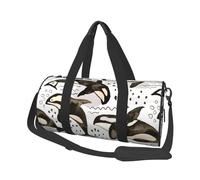 Orcas de Acuarela, Bolsa de Viaje de Gran Capacidad, Bolso Redondo, Bolsa de Viaje Deportiva, Bolsa de Mano, Bolsa de Fitness