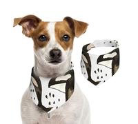 Orcas de Acuarela,Pañuelos de algodón para Perros, Bufandas Ajustables para Mascotas,S