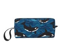 Orcas del océano, Bolsa de Maquillaje Bolsa de cosméticos Bolsa de artículos de tocador de Viaje portátil Bolsa de Maquillaje