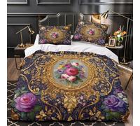 orcas Funda de Edredón Microfibra Suave 3 Piezas Estampado 3D Cierre de Cremallera Oculta incluye Fundas de Almohada Lavables Océano de acuarela Funda Edredon for familia Super king（260x220cm）