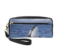 Orcas orcas, Bolsa de Maquillaje Bolsa de cosméticos Bolsa de Aseo de Viaje portátil Estuche de Cuero para Mujeres y niñas