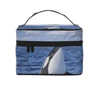 Orcas orcas, Bolsa de Maquillaje Bolsa de cosméticos Bolsa de Aseo de Viaje portátil Estuche para lápices