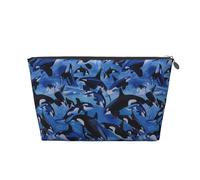 Orcas Orcas Mar, Bolsa de artículos de tocador Bolsa de Maquillaje Bolsa de cosméticos Bolsa de artículos de tocador de Viaje portátil