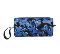 Orcas Orcas Océano Mar, Bolsa de Maquillaje Bolsa de cosméticos Bolsa de artículos de tocador de Viaje portátil Bolsa de Maquillaje