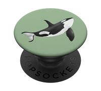 Orcas Rescate Orca Mar Animal Ballena Océano PopSockets PopGrip Adhesivo