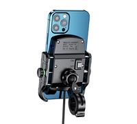 ORCAS TECHNOLOGY Soporte inalámbrico para teléfono de Motocicleta, Abrazadera de Montaje para Manillar o Espejo, Bicicleta eléctrica, Scooter, Compatible con teléfonos de hasta 7 Pulgadas con Carga