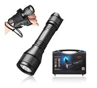 ORCATORCH D550 Luz de buceo 1000 lúmenes Linterna de buceo 3 modos IP68 luces impermeables submarinas de buceo nocturno linterna submarina con soporte de para muñeca exploración al aire libre deportes