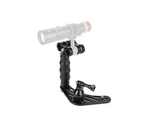 OrcaTorch H02 Kit de Bandeja para Cámara Subacuática Compatible con GoPro, Empuñadura Universal para Carcasa Impermeable, Estabilizador de Vídeo para Fotografía Submarina
