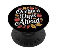 Orchard Days Ahead Otoño Recolección de Manzanas PopSockets PopGrip Adhesivo