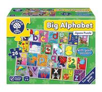 Orchard Toys Big Alphabet Jigsaw Puzzle, For Ages 3-6, Includes Giant Poster, Helps Teach The Alphabet, Develops Language & Literacy Skills, Educational