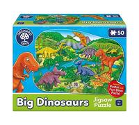 Orchard Toys Big Dinosaurs Jigsaw Puzzle for Kids, Large Floor Puzzle, 50-Piece Puzzle, Educational Toy for Toddlers and Age 4+ Makes a Great Animal or Dinosaur Gifts for Boys and Girls