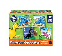 Orchard Toys Dinosaur Opposites Activity Puzzles, Helps to Teach Opposites, 20 Puzzles in a Box, 2-Piece Activity Puzzles, For Kids Age 3-6