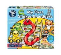 Orchard Toys My First Snakes & Ladders - Juego para niños Grandes con Piezas Gigantes Coloridas en 3D, Juegos de Mesa para niños de 3 a 6 años, para 2 a 4 Jugadores