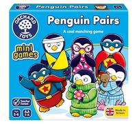 Orchard Toys Penguin Pairs Mini Game, Small and Compact, Travel Game, Holiday Game, Matching Game, Educational Game for Children Age 3-6