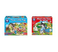 Orchard Toys Three Little Pigs Game & What's the Time, Mr Wolf Game