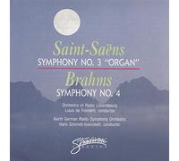 Orchestra of Radio Luxembourg - Saint-Saens: Symphony no. 3 "Organ" & Brahms: Symphony no. 4